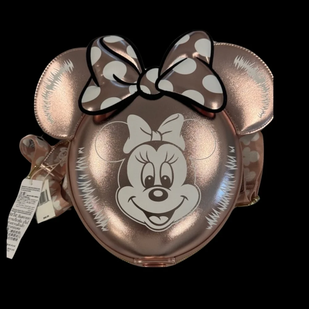 Loungefly Minnie Mouse Rose Gold Balloon Crossbody - Picture 2 of 3